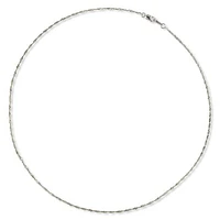 10K White Gold 16" 1.45mm Singapore Chain