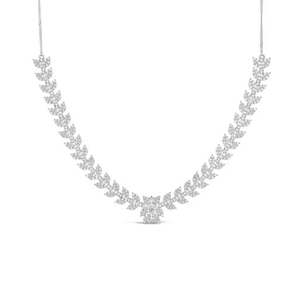 Sonia Danielle Sterling Silver Cubic Zirconia Necklace