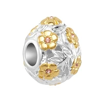 Chamilia Sterling Silver Rose Gold Plated Filigree Easter Egg