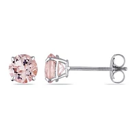 Julianna B 14K White Gold Morganite Stud Earrings