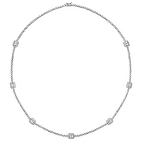 Julianna B Sterling Silver Cubic Zirconia Necklace