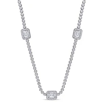 Julianna B Sterling Silver Cubic Zirconia Necklace