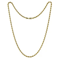 10K Yellow Gold 28" 2.65mm Diamond Cut Rope Chain