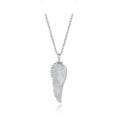 Sterling Silver 22" Wing Pendant