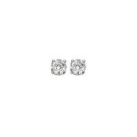 14K Gold 0.25CTW Diamond Solitaire Studs