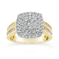 10K Yellow Gold 1.00CTW Diamond Fashion Ring