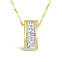 10K Yellow & White Gold 0.50CTW Pendant