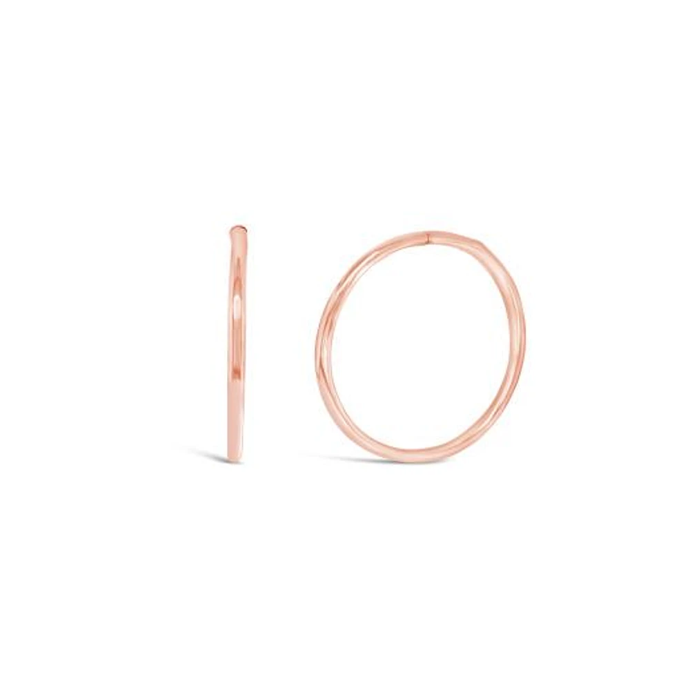 10K Rose Gold 16mm Sleepers