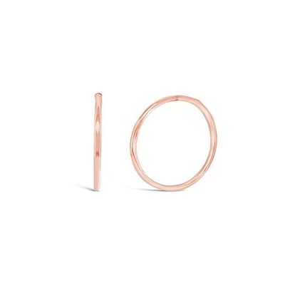 10K Rose Gold 16mm Sleepers