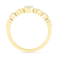 10K Yellow Gold 0.12CTW Diamond Ring