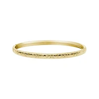 14K Yellow Gold Filled 5mm Floral Bangle