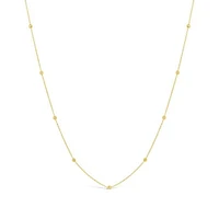 10K Yellow Gold 16+2" Diamond Cut Beads Chain