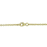 Julianna B Yellow Plated Sterling Silver Cubic Zirconia Station Necklace