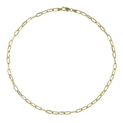 10K Yellow Gold 22" 4.95mm Paperclip Chain