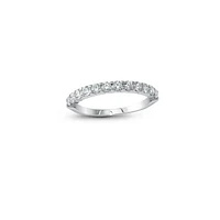 14K White Gold Size 5 0.25CTW Diamond Band