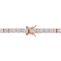 Julianna B Sterling Silver Created White Sapphire 7.25" Bracelet
