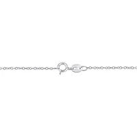 Julianna B Sterling Silver Created Blue & Created White Sapphire Necklace
