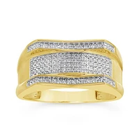 10K Yellow Gold 0.20CTW Diamond Ring