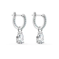 Swarovski Attract Mini Hoop Pear Earrings
