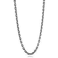Stainless Steel Matte Oval Link 24" Chain
