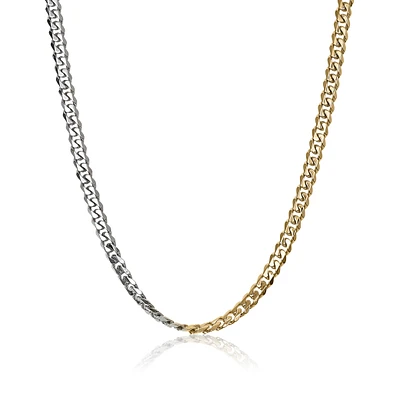 Stainless Steel Yellow 7.7mm 24" Curb Chain