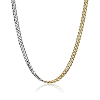 Stainless Steel Yellow 7.7mm 24" Curb Chain