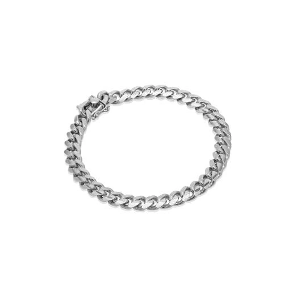 Sterling Silver 9" 8.4mm Miami Cuban Bracelet