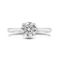 14K White Gold Lab Grown 1.00CT Diamond Solitaire Ring