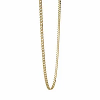 Stainless Steel 22" 3.3mm Gold-plated Polished Curb Chain