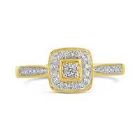 10K Yellow Gold 0.16CTW Diamond Promise Ring