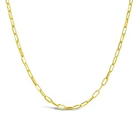 10K Yellow Gold 24" 2.4mm Paper Clip Chain