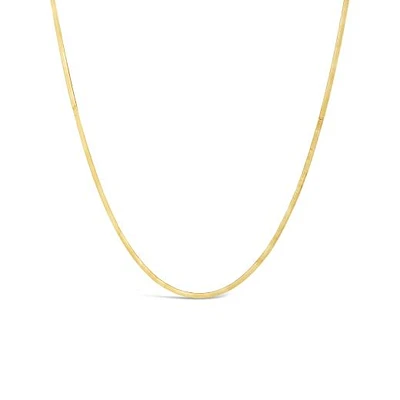 10K Yellow Gold 7.5" 2.15mm Herringbone Bracelet