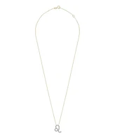 10K Yellow Gold Leo 0.10CTW Diamond Pendant