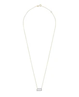 10K Yellow Gold Aquarius 0.10CTW Diamond Pendant