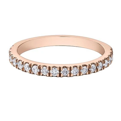 Charmed By Richard Calder 14K Rose Gold 0.39CTW Diamond Wedding Band
