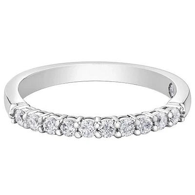 Charmed By Richard Calder 14K White Gold 0.31CTW Diamond Wedding Band
