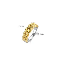 Ti Sento Chunky Braid Gold-Tone Ring