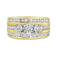 10K Yellow Gold 2.00CTW Diamond Fashion Band