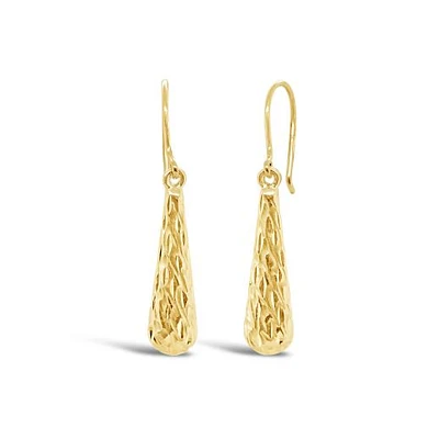 10K Yellow Gold Dangle Earrings