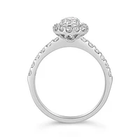Glacier Fire 14K White Gold 1.20CTW Pear Shape Bridal Ring