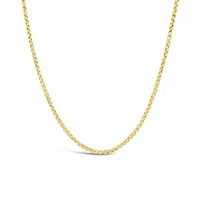 10K Yellow Gold 20" 1.35mm Round Box Chain
