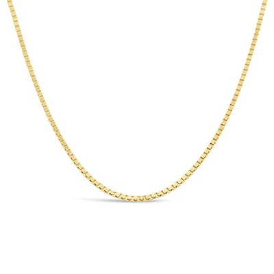 10K Yellow Gold 20" 1.3mm Box Chain