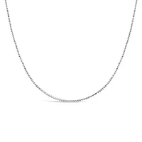 10K White Gold 16" 0.9mm Box Chain