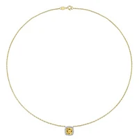 Julianna B 10K Yellow Gold Citrine & Diamond Necklace