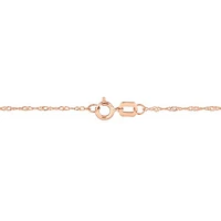 Julianna B 10K Rose Gold Garnet and Diamond Necklace