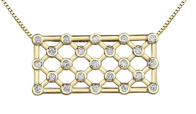 10K Yellow Gold 0.50CTW Diamond Pendant