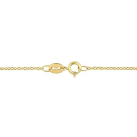 Julianna B Sterling Silver 18K Gold Plated Citrine 18" Circle Pendant