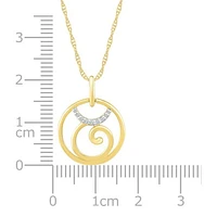 10K Yellow Gold Taurus Diamond Pendant