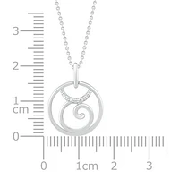 Sterling Silver Taurus Diamond Pendant