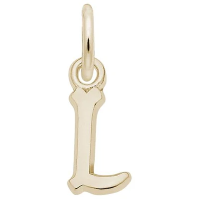10K Yellow Gold Initial Pendant